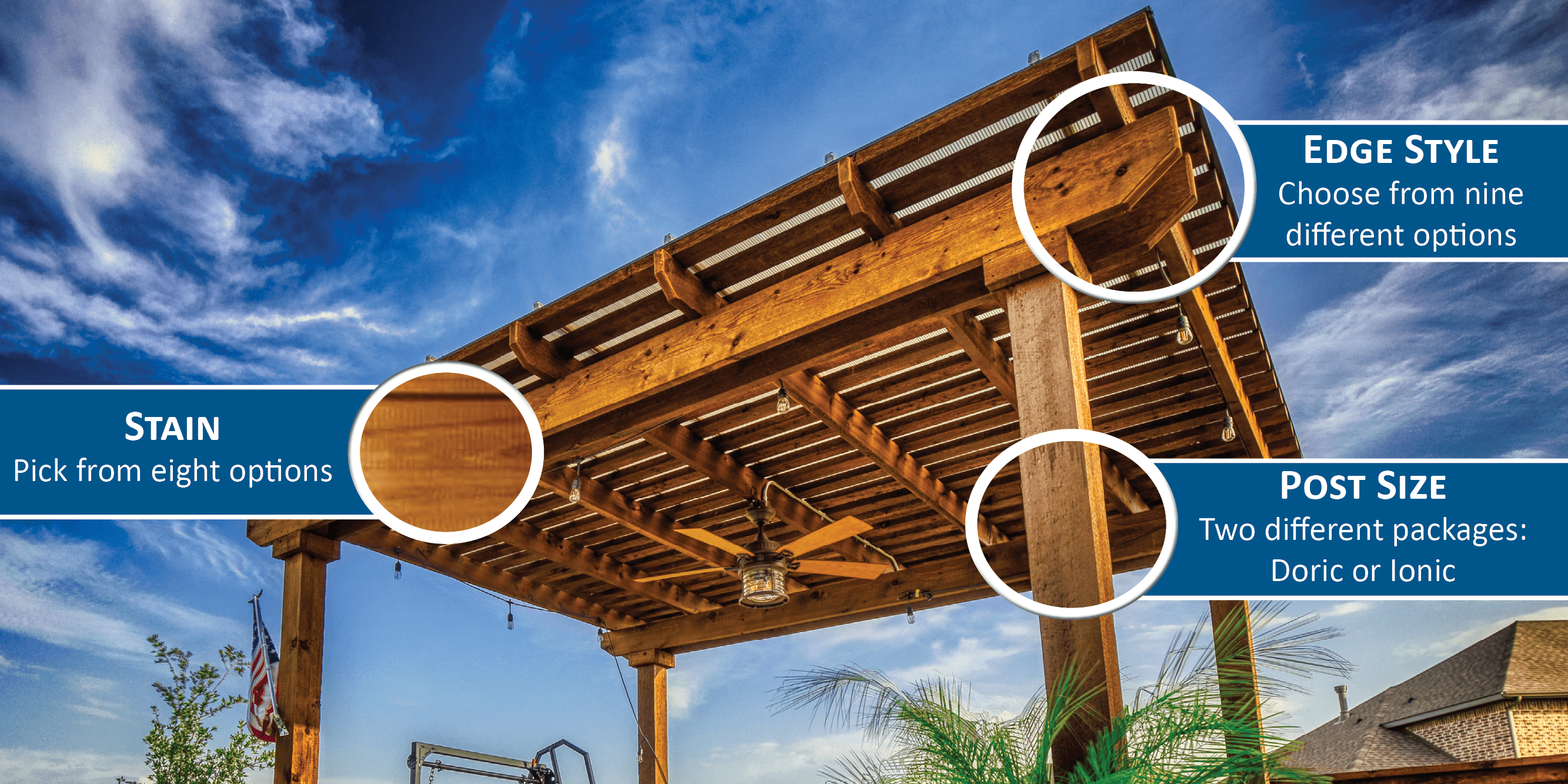 Custom Pergola Build Options